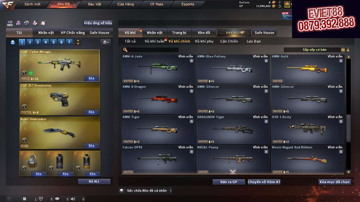 shop acc cf uy tin gia re